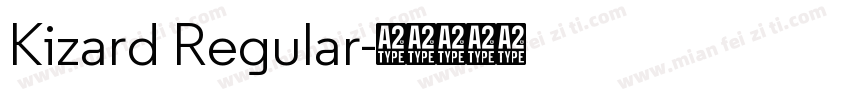 Kizard Regular字体转换